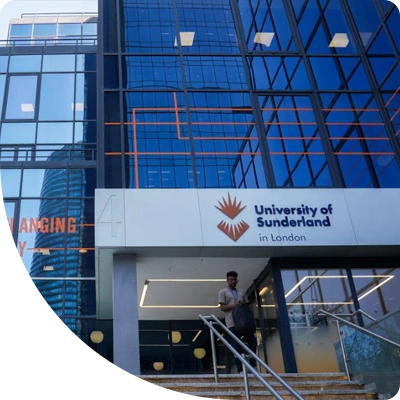 The entrance to the University of Sunderland in London