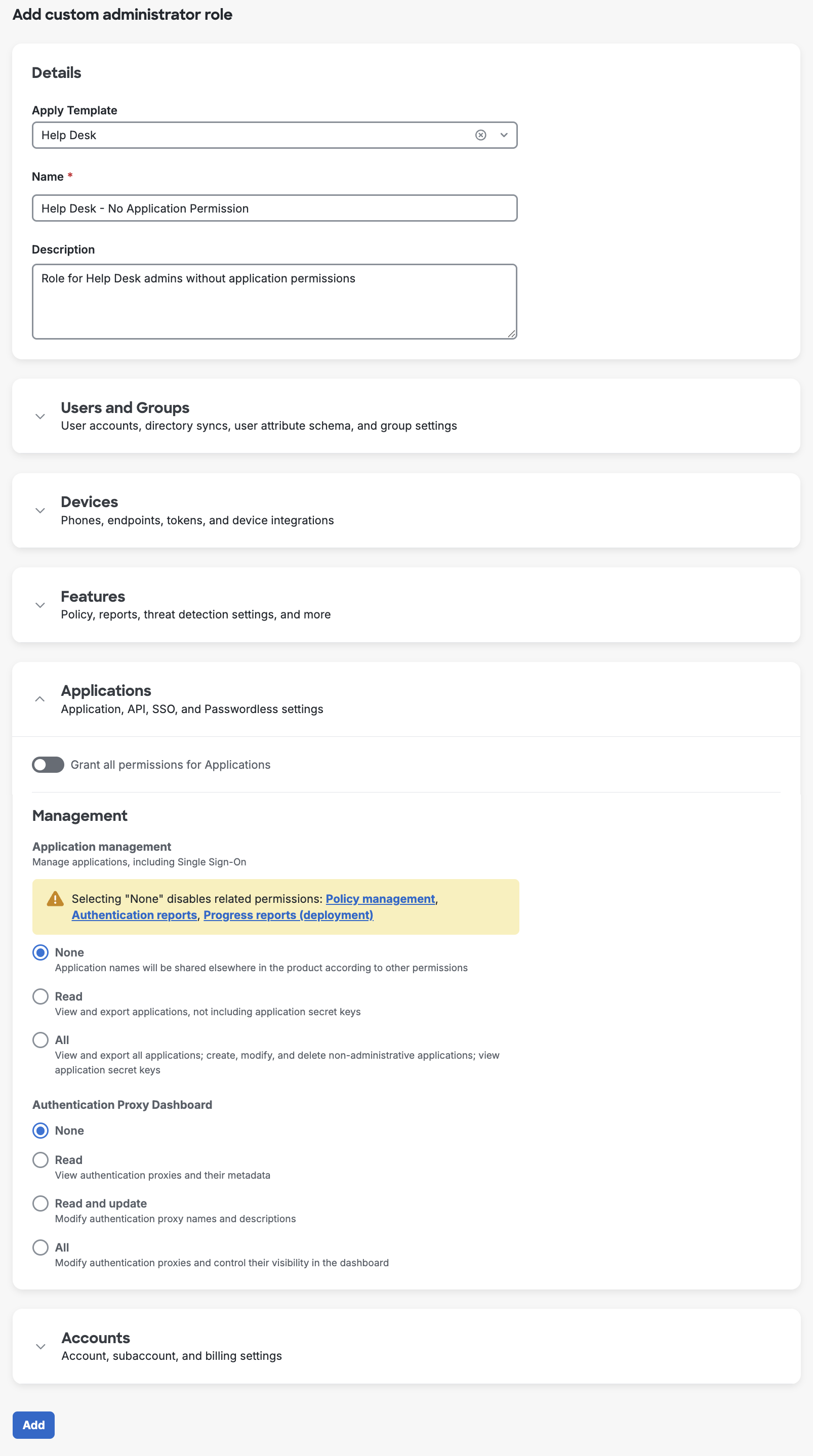 Add Custom Admin Role