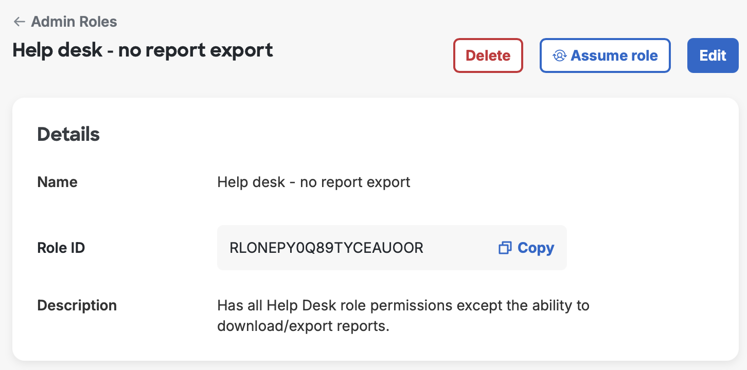 Manage Custom Admin Roles