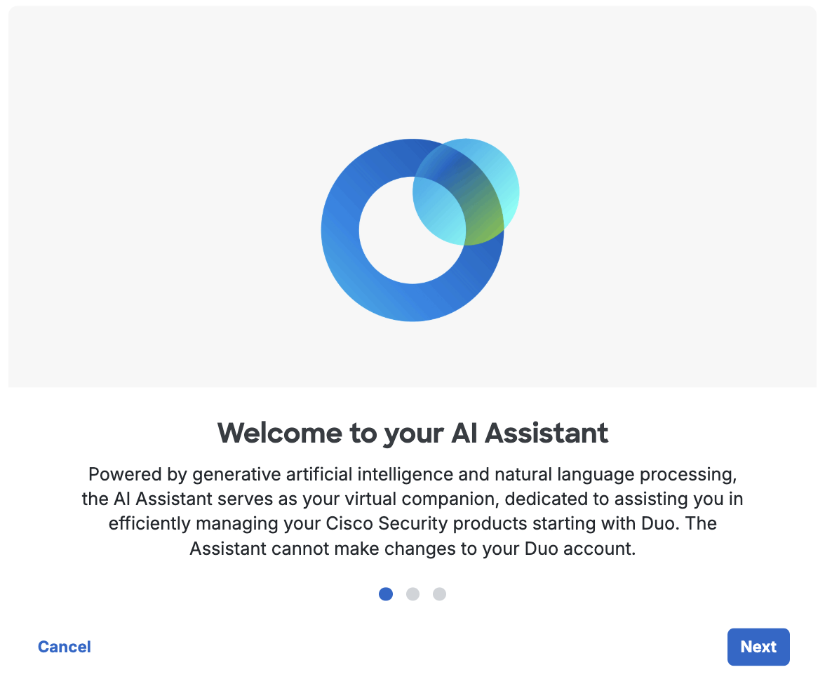 AI Assistant Welcome