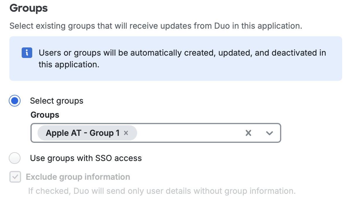 Apple Business Provisioning Options for Groups