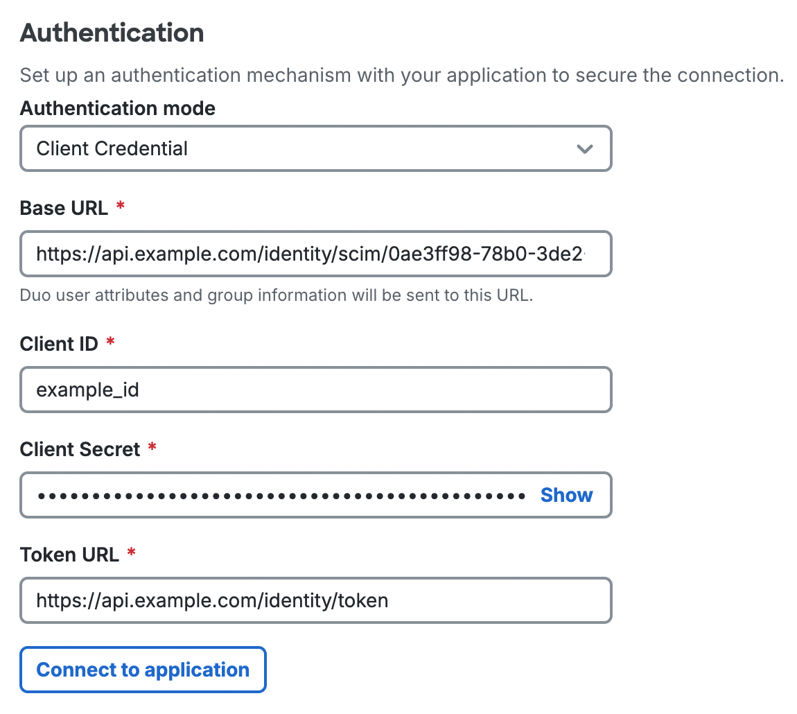 Client Credential Provisioning Authentication