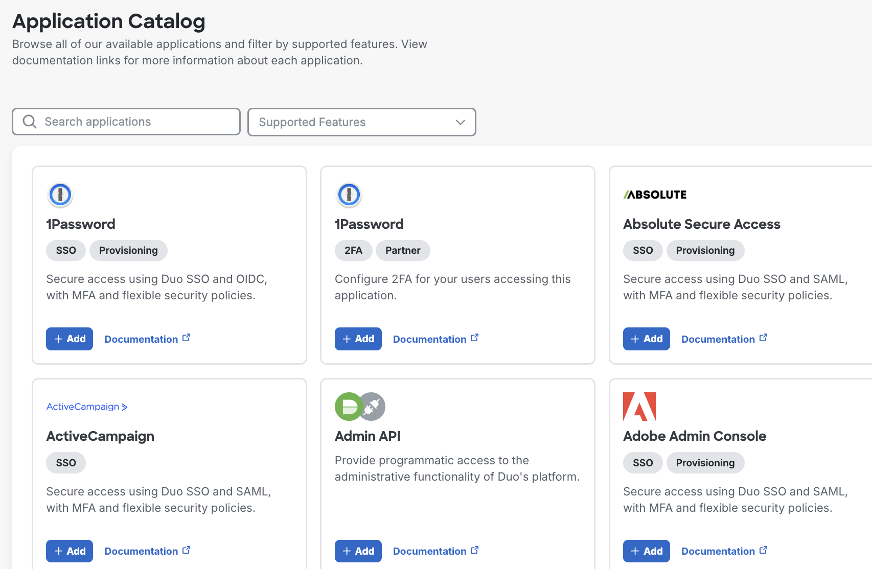 All Available Applications