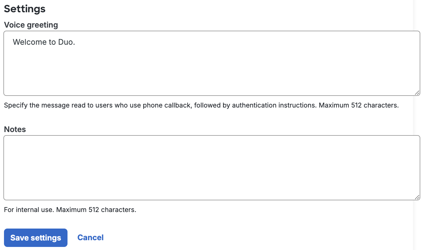 Delegated Access Save Settings