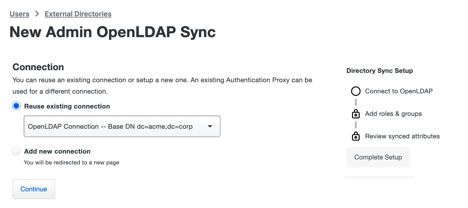Reuse OpenLDAP Sync Connection