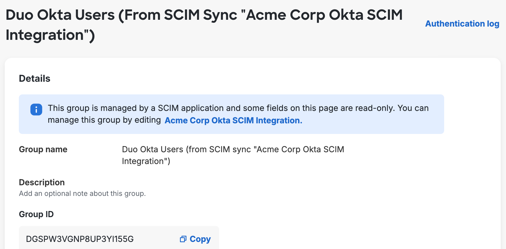 Group Managed by Okta Sync