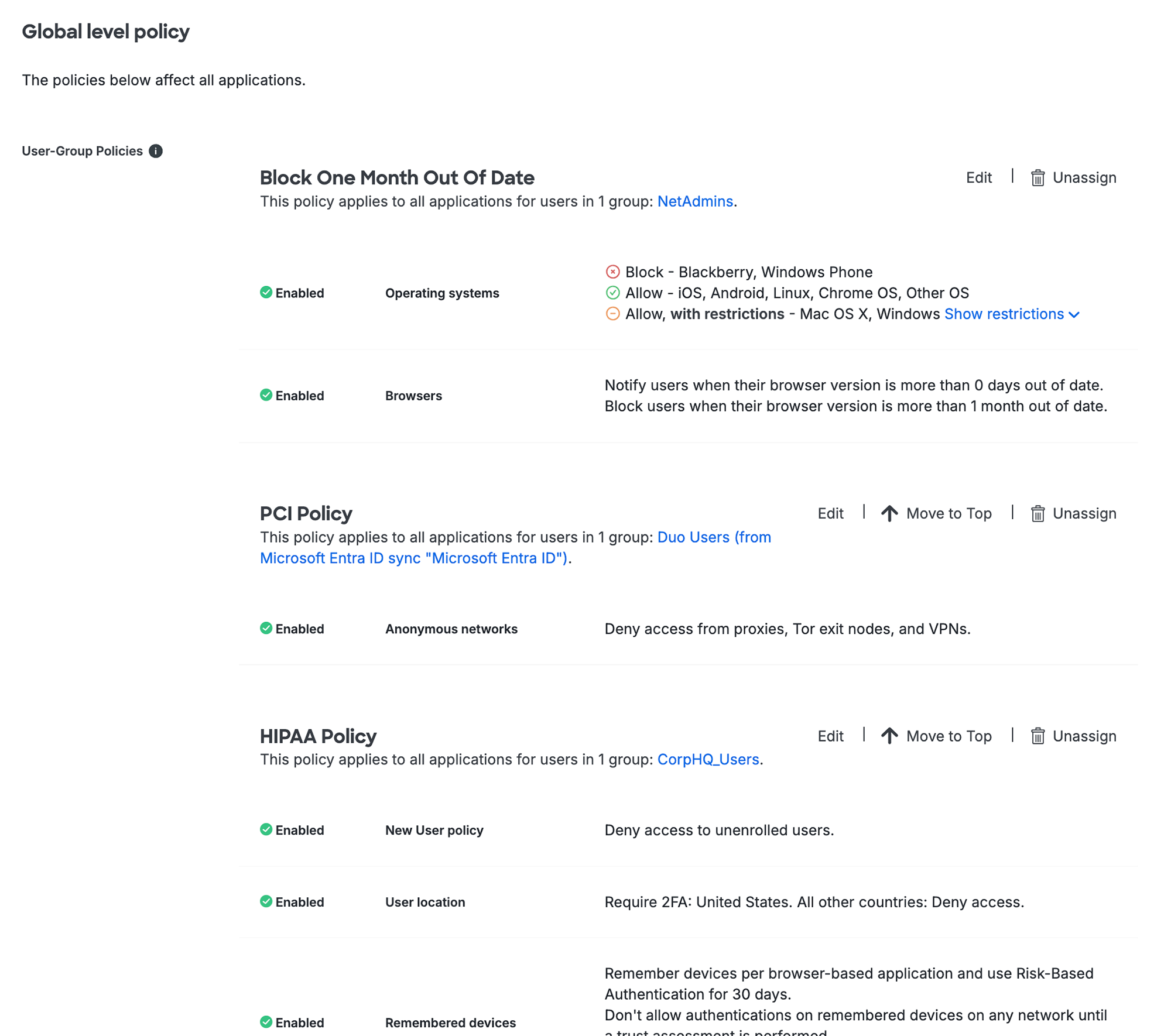 Reorder Group Policy