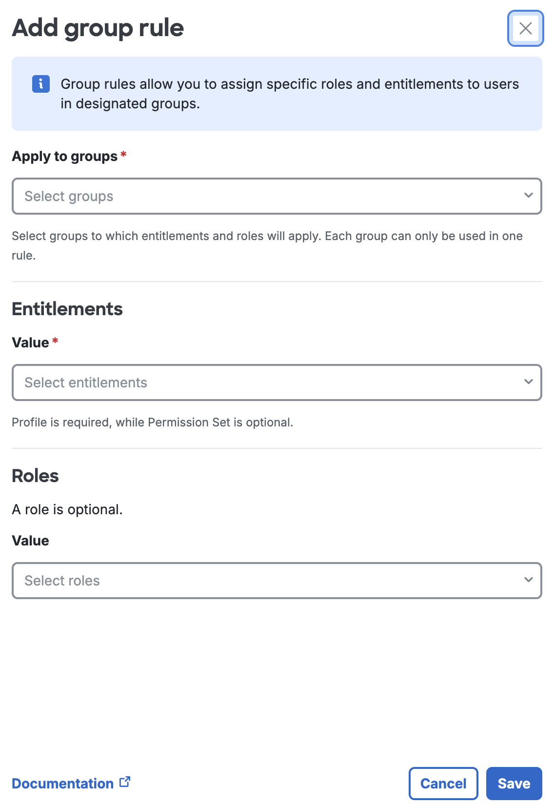 Salesforce Add Group Rule
