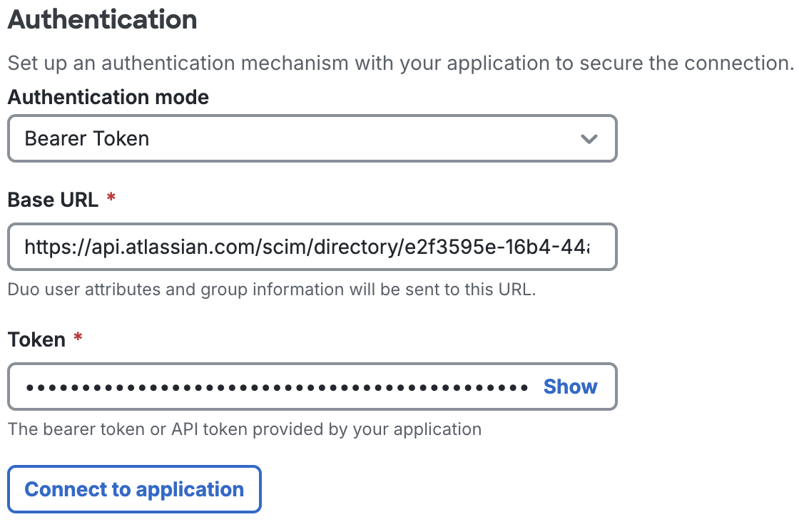 Duo Atlassian Cloud Authentication Fields