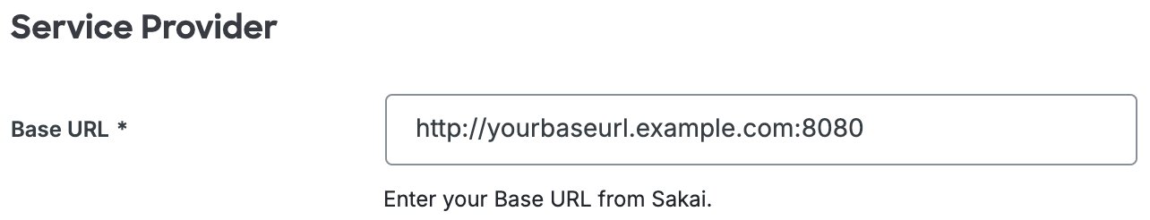 Duo Sakai Base URL for HTTP
