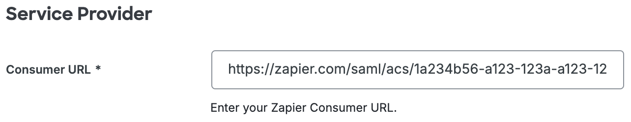 Duo Zapier Consumer URL
