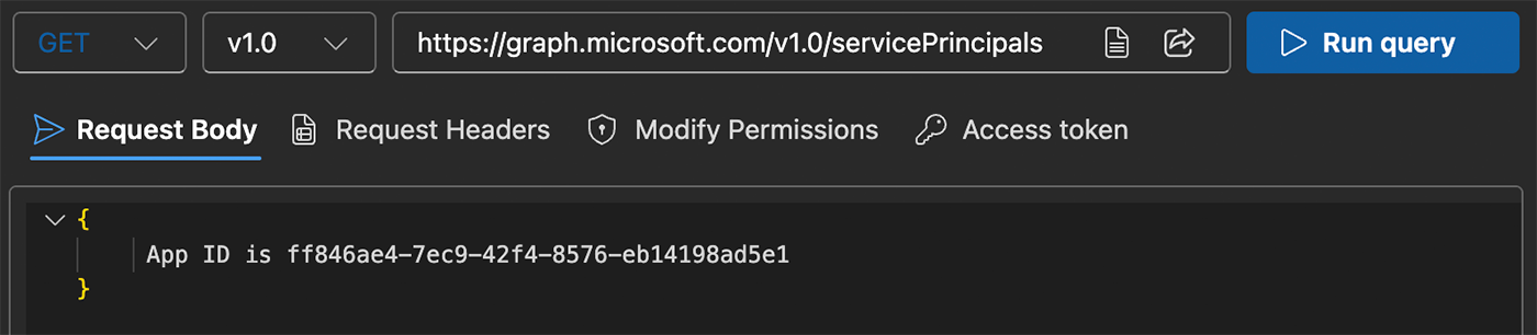Graph Explorer Request