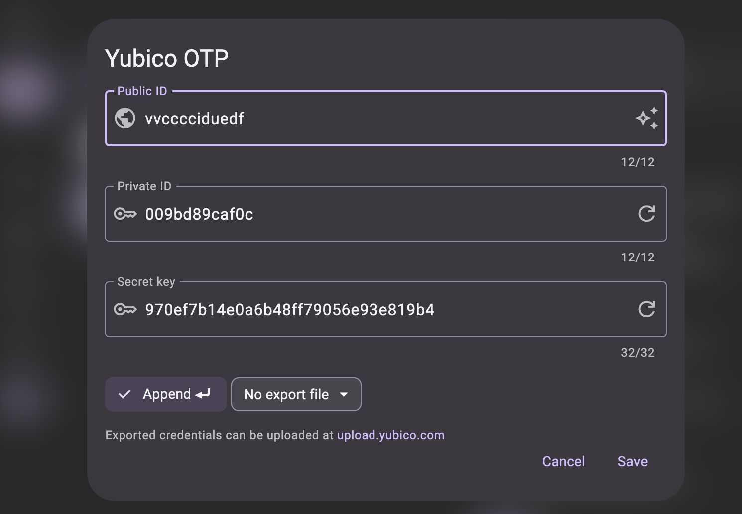 Yubico OTP Setup