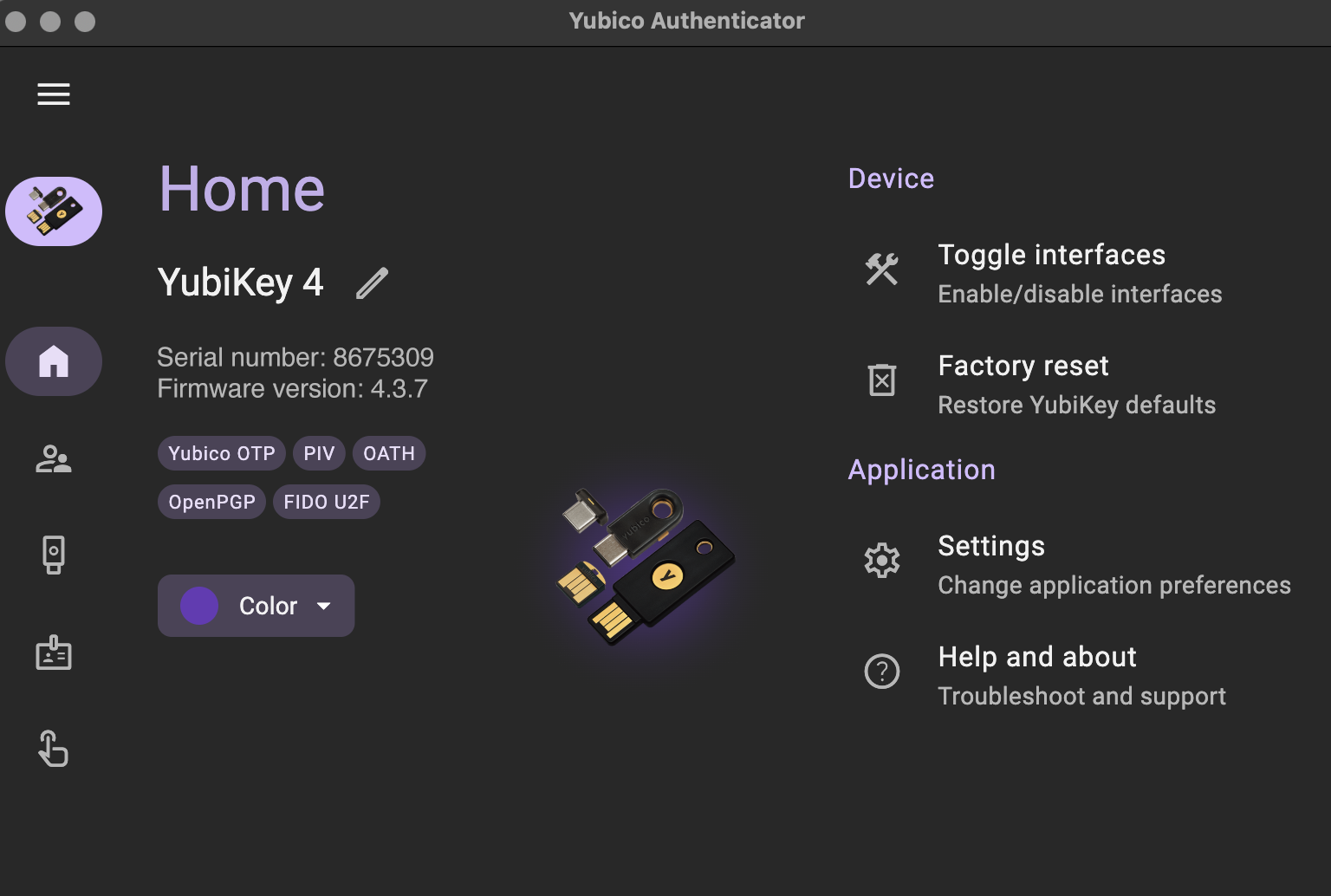 YubiKey Manager Start