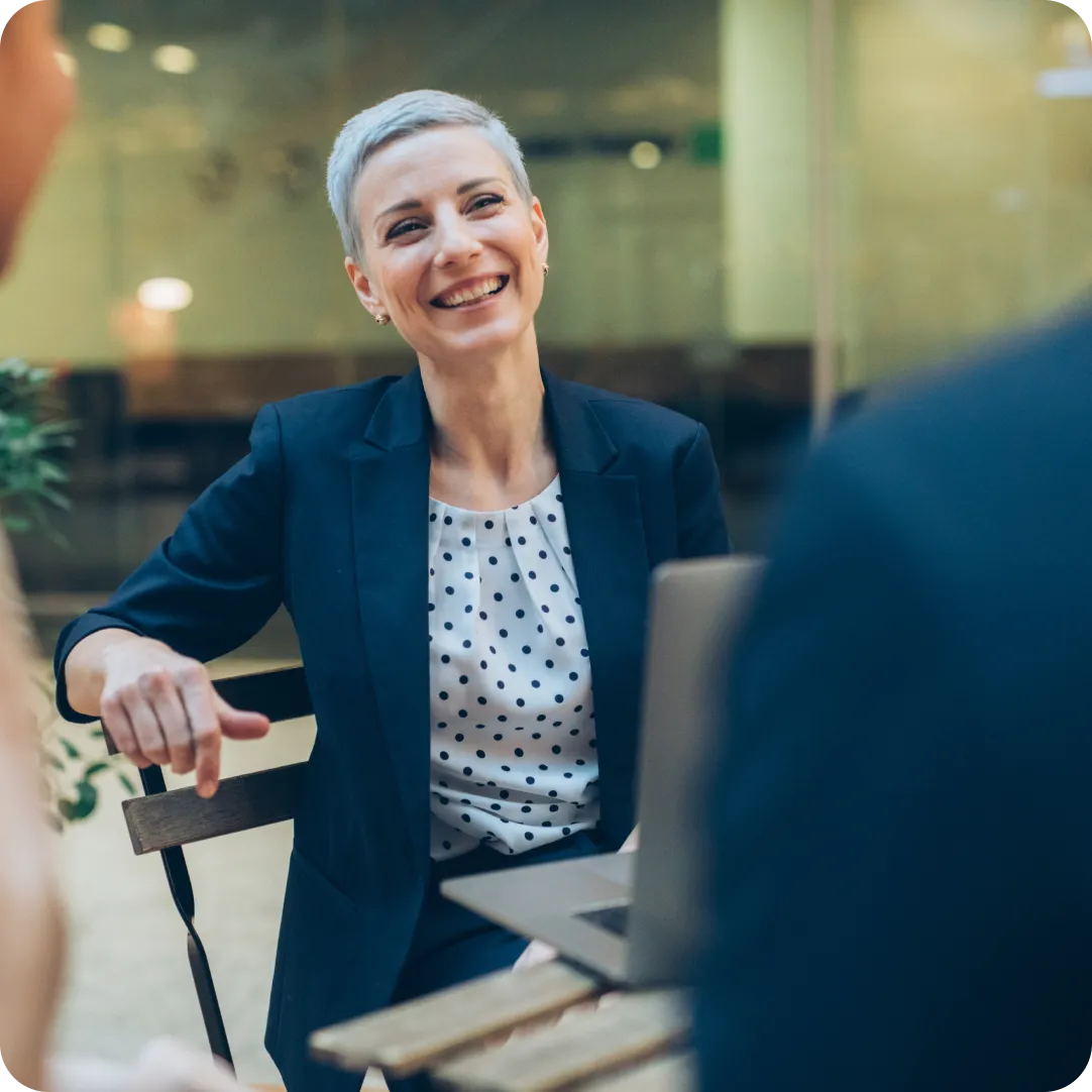 Professional networking and happily discussing scaling their organization with Duo's MSP program.